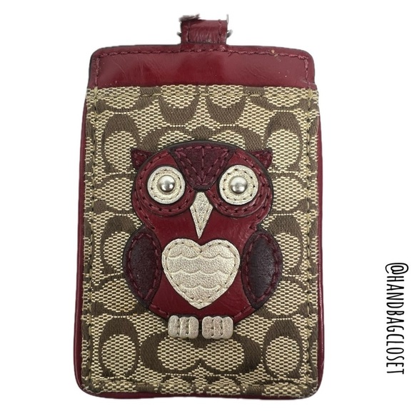 Coach Owl Vintage Sugnature C Lanyard - Picture 2 of 9